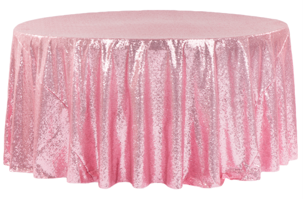 Pink Sequin Linen