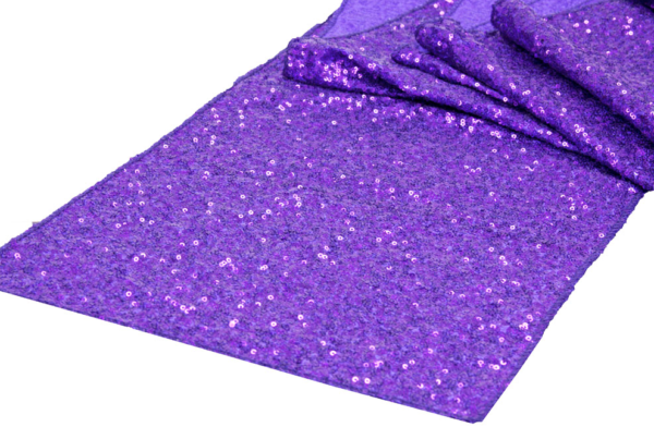 Purple Sequin Linen