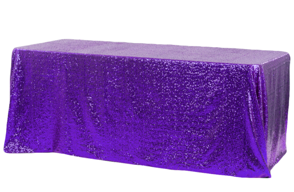 Purple Sequin Linen