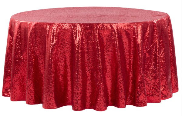 Red Sequin Linen