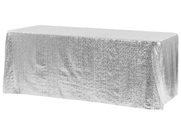 Silver Sequin Linen