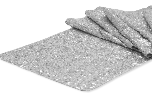 Silver Sequin Linen