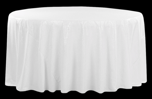 White Sequin Linen