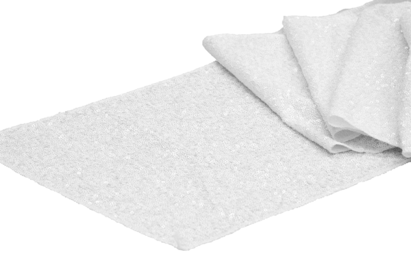 White Sequin Linen