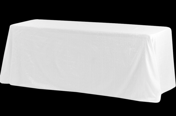 White Sequin Linen