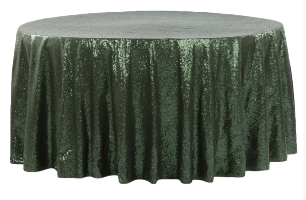 Willow Green Sequin Linen