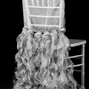 Silver Chiavari Curly Willow Chair Sash