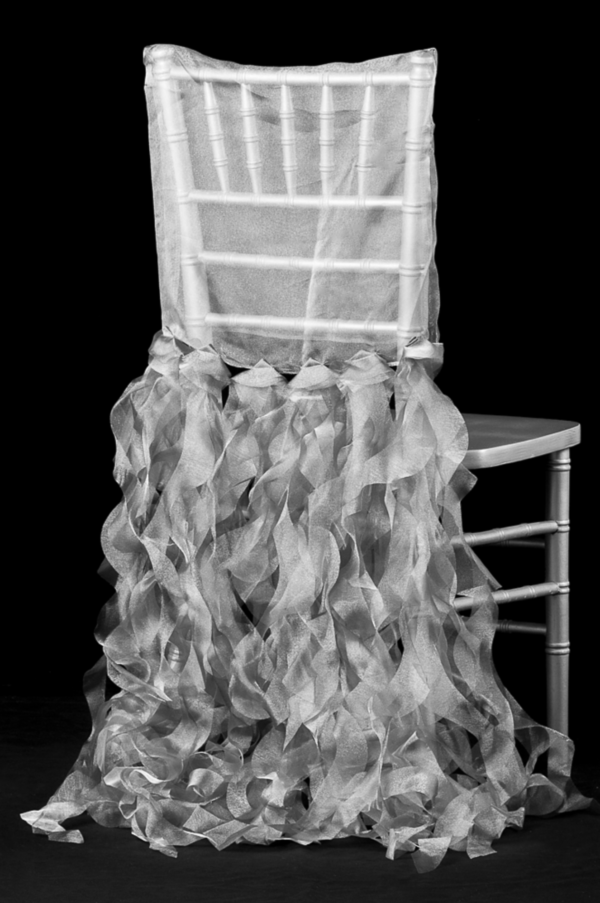 Silver Chiavari Curly Willow Chair Sash