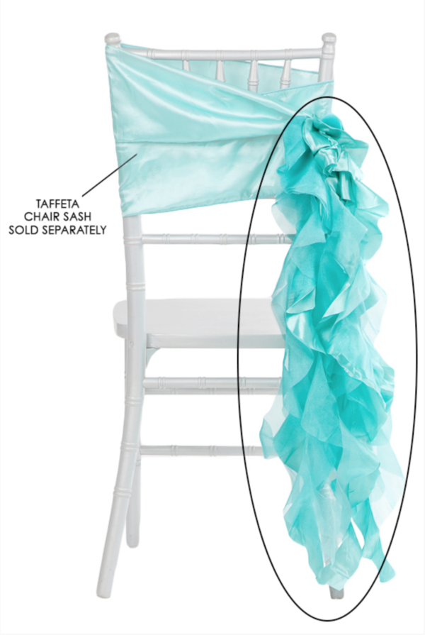 Turquoise Curly Willow Chair Sash