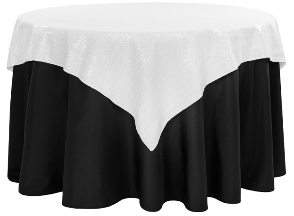 White Sequin Linen