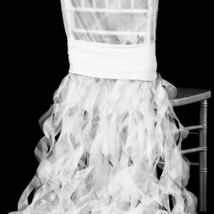 White Chiavari Curly Willow Chair Sash