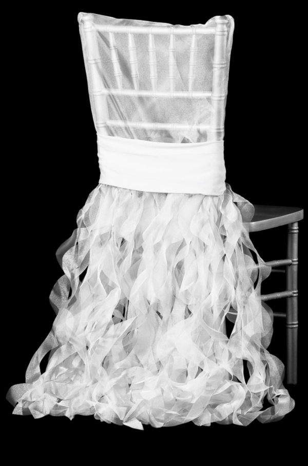 White Chiavari Curly Willow Chair Sash