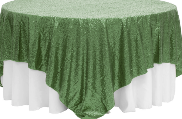 Willow Green Sequin Linen