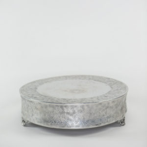 22 Inch Silver Cake Stand