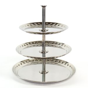 Silver Dessert 3 Tier Tray