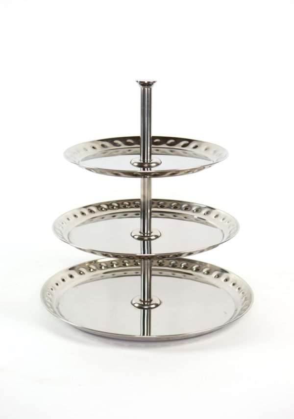 Silver Dessert 3 Tier Tray