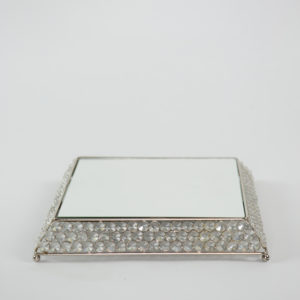 11 Inch Crystal Mirror Tray